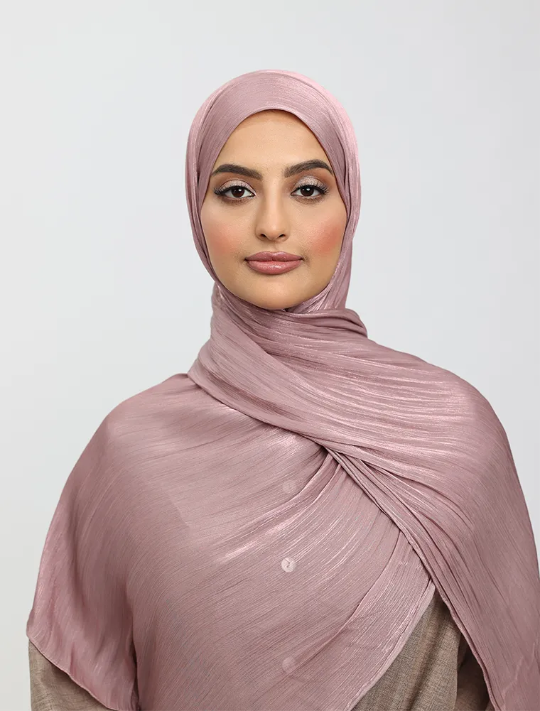 Pink Organza Hijab